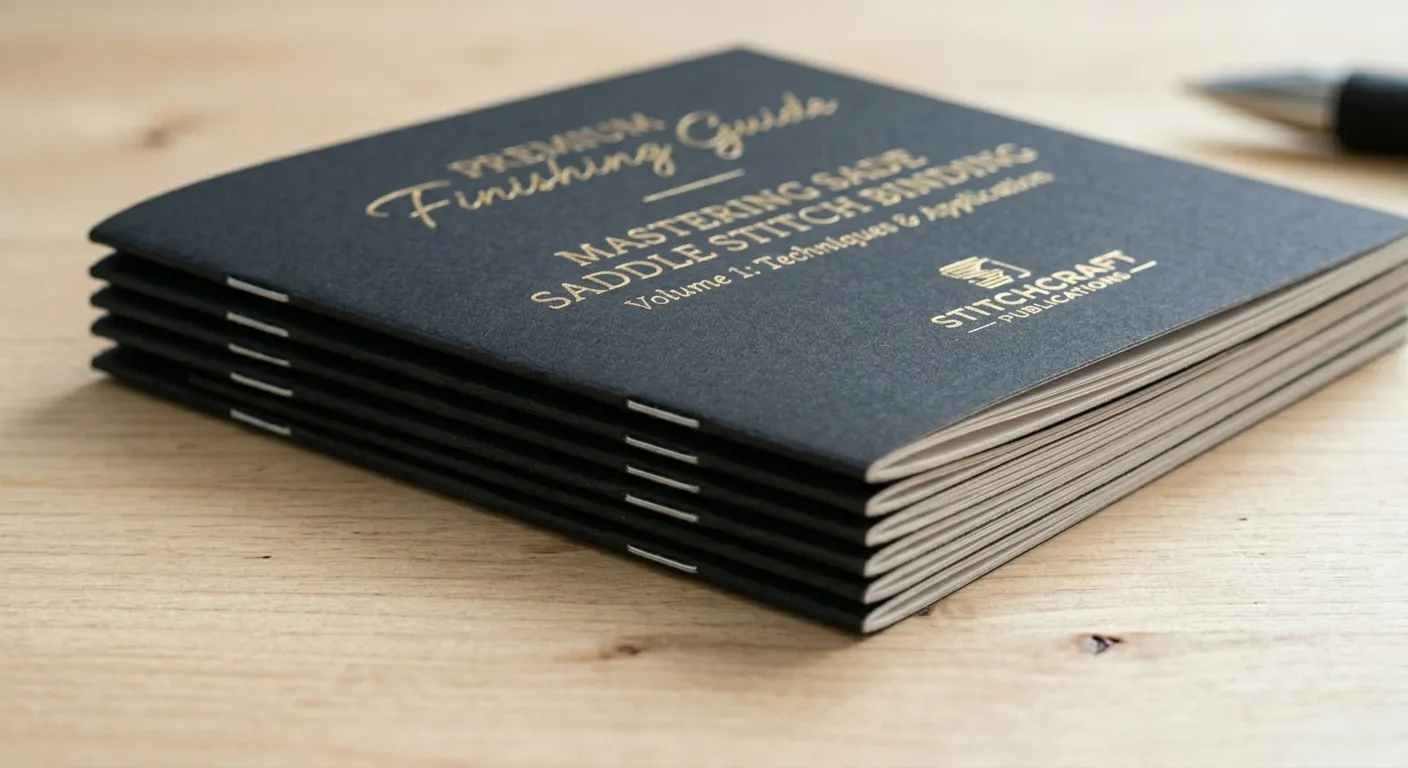 Saddle Stitched Booklet Spine